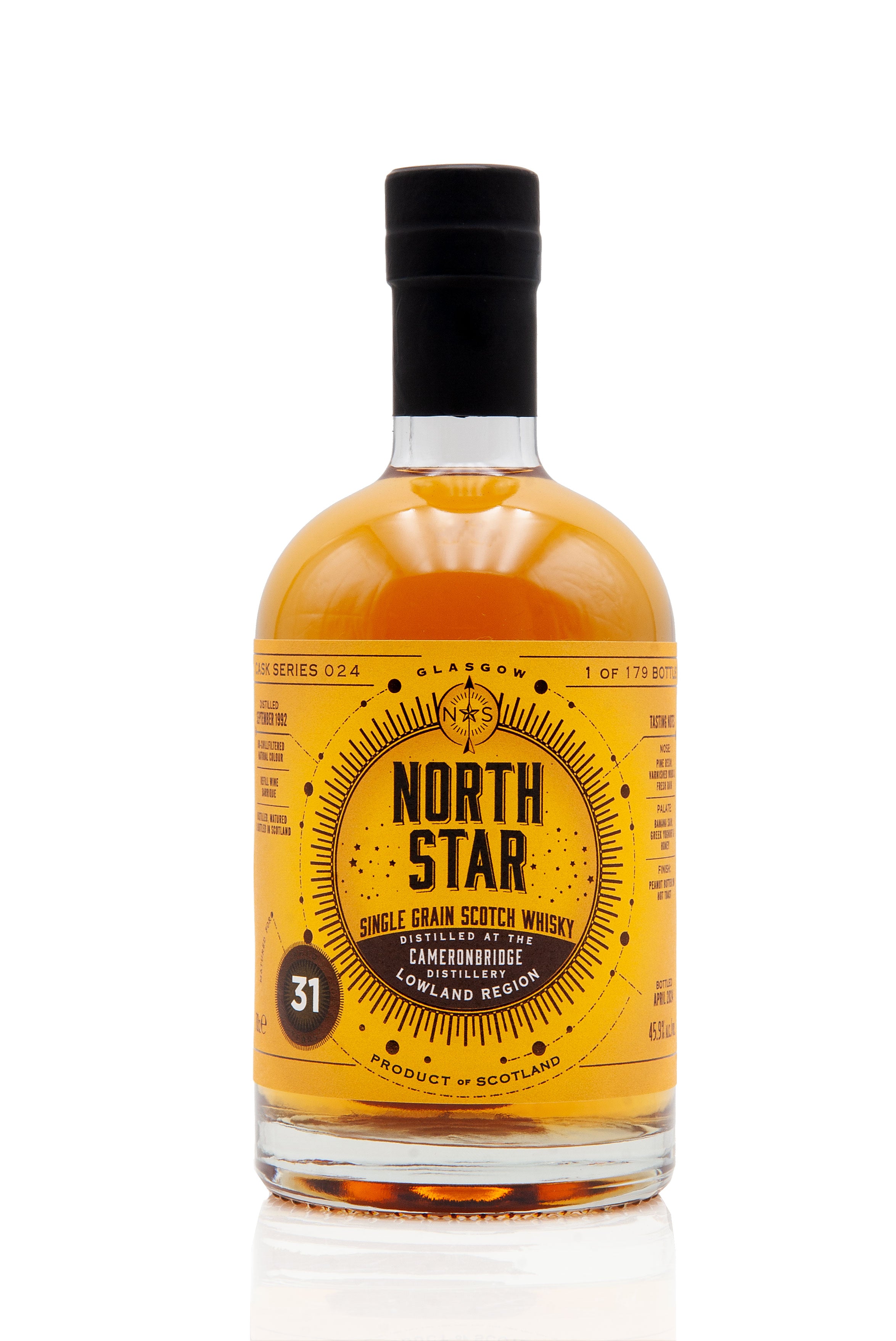 Cameronbridge 31 Year Old - 1992 | North Star CS024 | Abbey Whisky