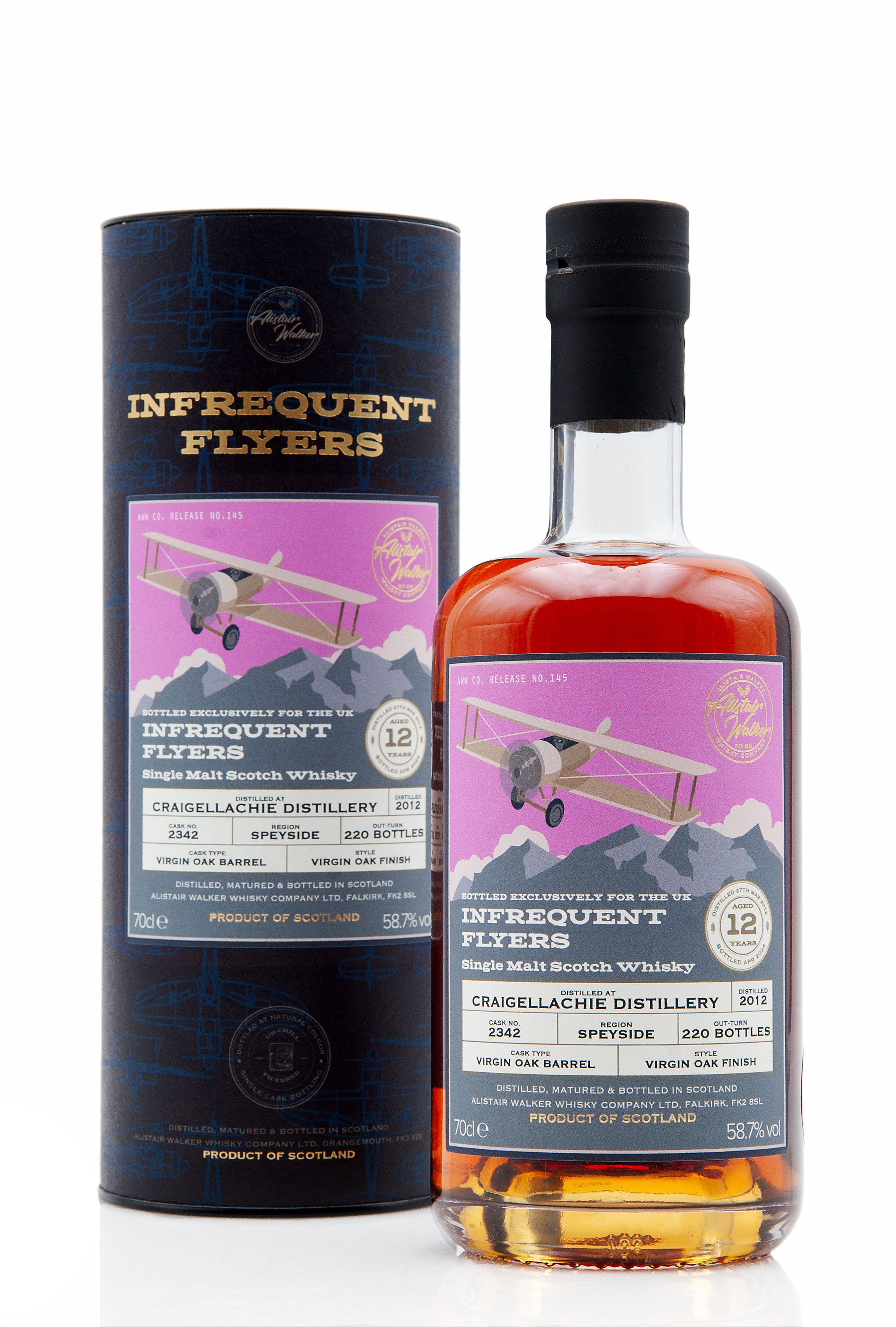 Craigellachie 12 Year Old - 2012 | Cask 2342 | Infrequent Flyers (UK Exclusive) | Abbey Whisky