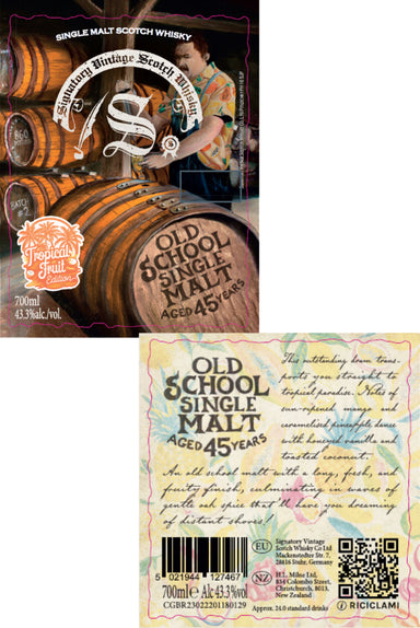 Old School Malts 45 Year Old - Tropical Fruit Edition | Signatory