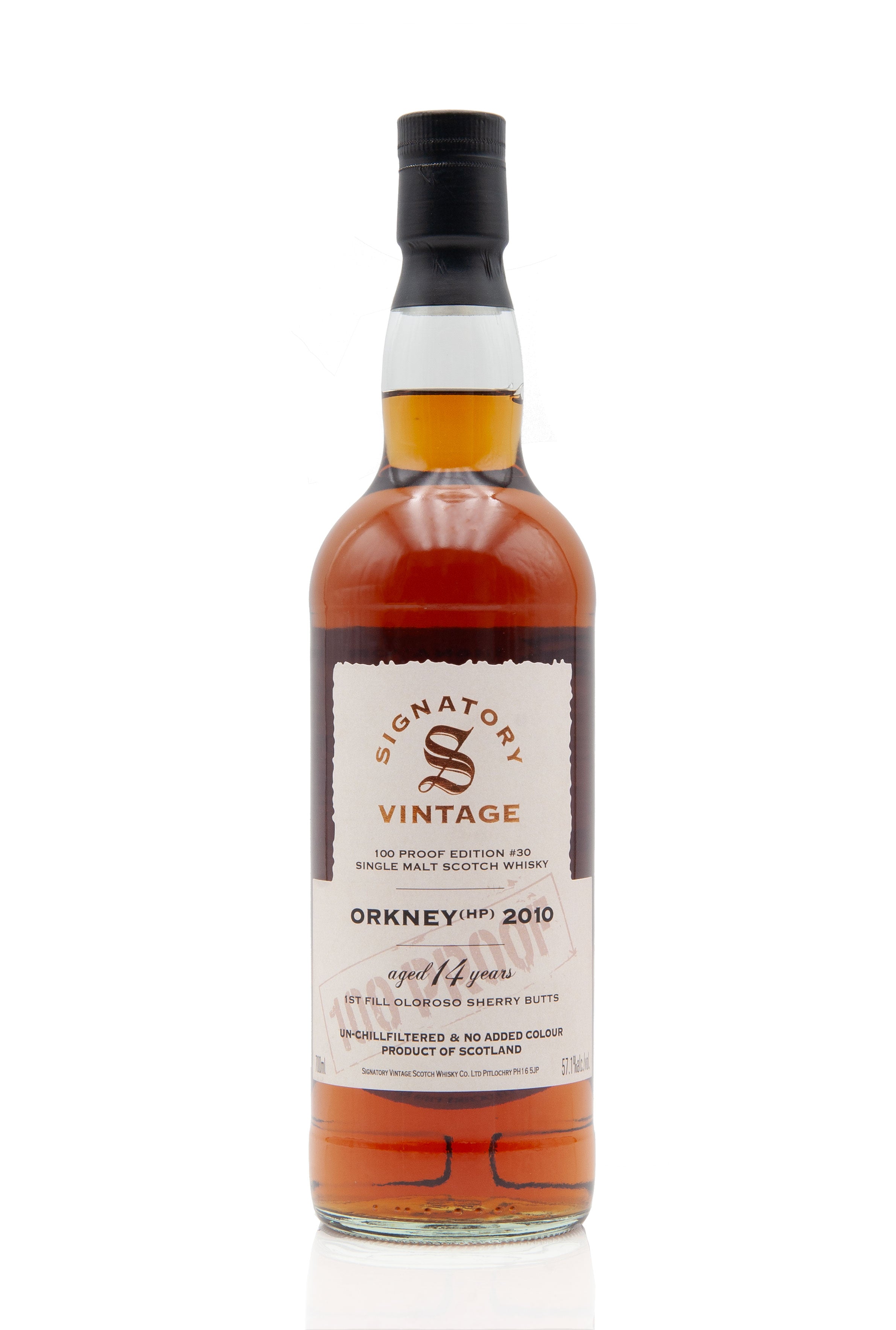 Orkney (HP) 14 Year Old - 2010 | Signatory 100 Proof Edition #30