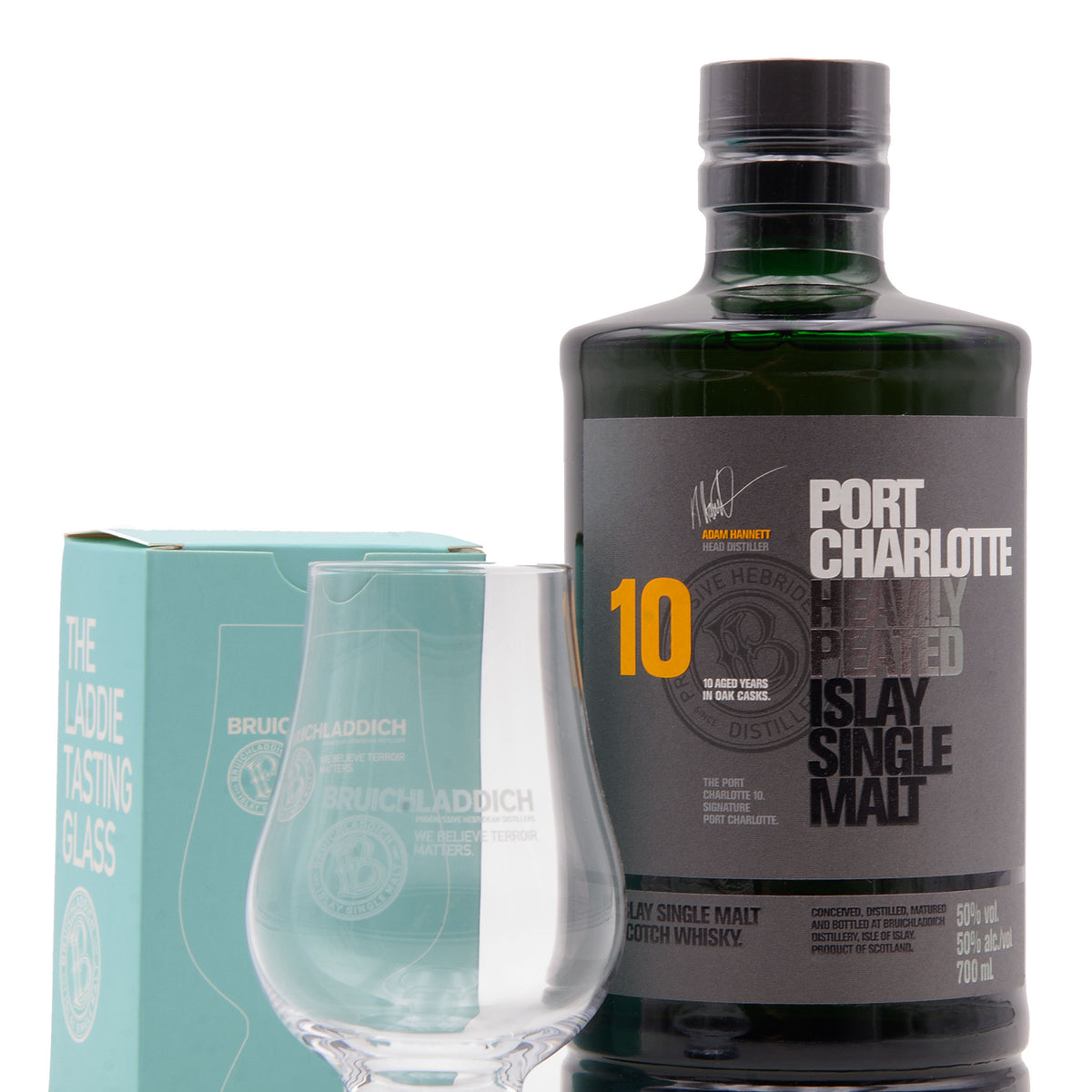 PORT CHARLOTTE 10YR HEAVILY PEATED SINGLE MALT SCOTCH WHISKY — Bogey's  Bottled Goods