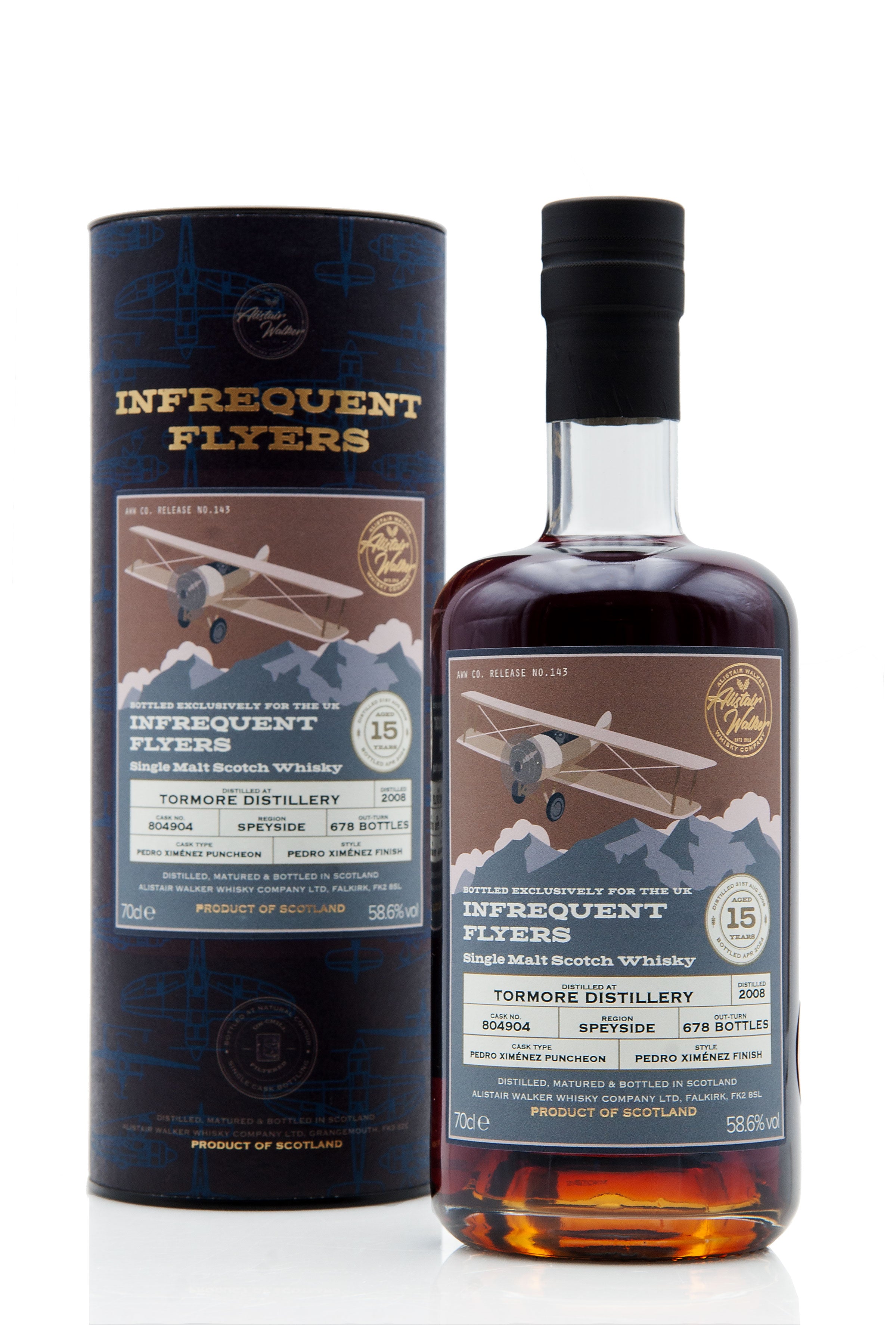 Tormore 15 Year Old - 2008 | Cask 804904 | Infrequent Flyers (UK Exclusive) | Abbey Whisky